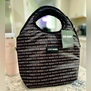 Steve Madden Insulated Lunch Tote! Super Cute! Can fit my 30oz Stanley inside!